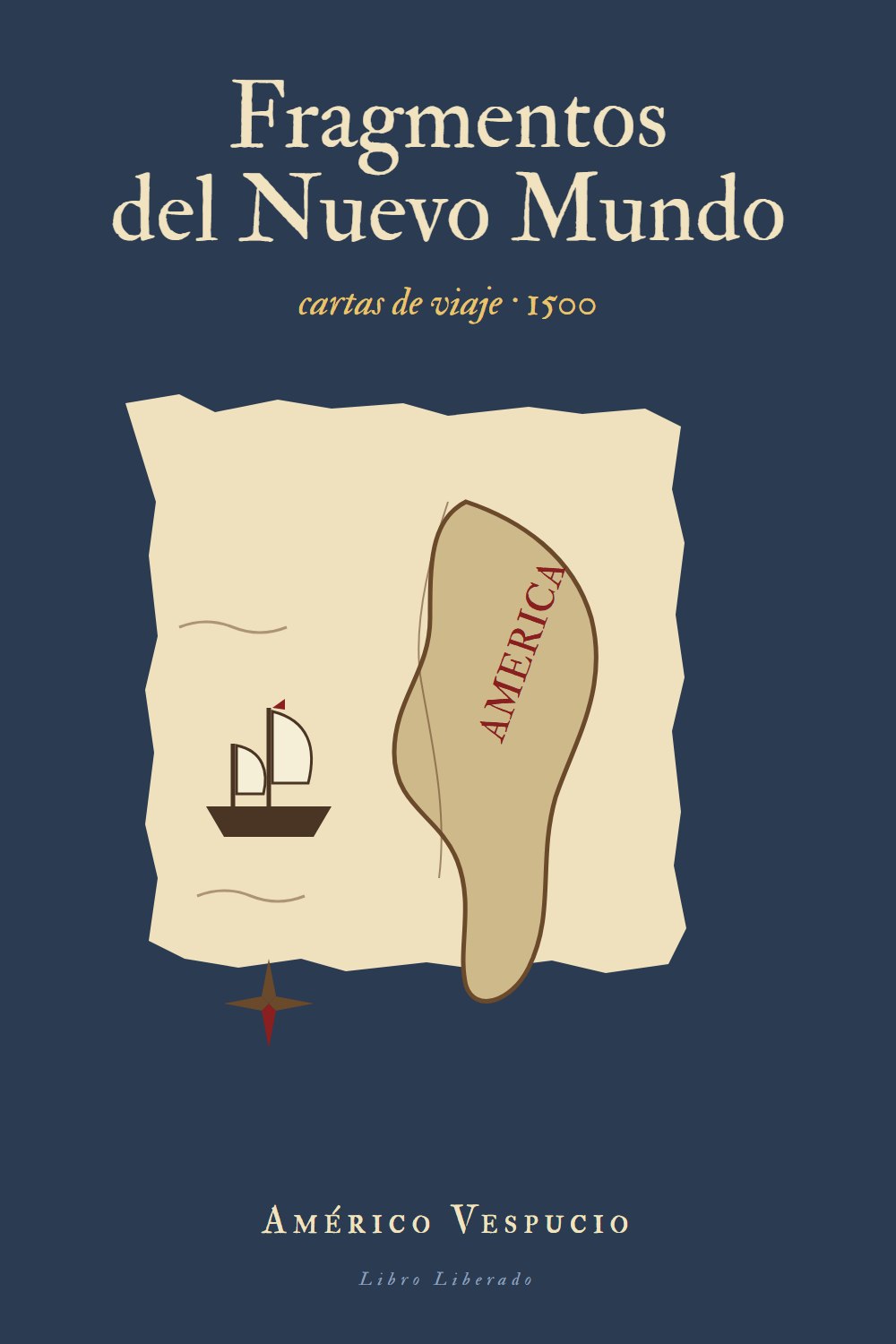 Portada de Fragmentos del Nuevo Mundo, de Américo Vespucio
