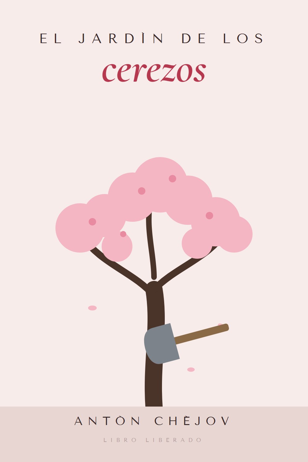 Portada de El jardín de los cerezos, de Antón Chéjov