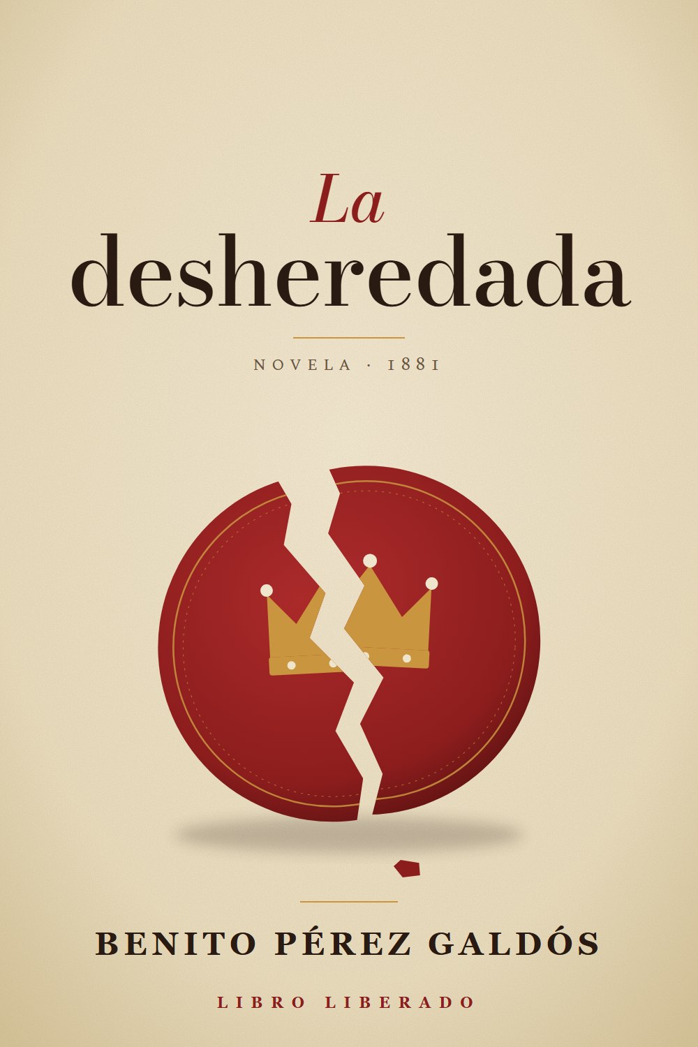 Portada de La desheredada, de Benito Pérez Galdós