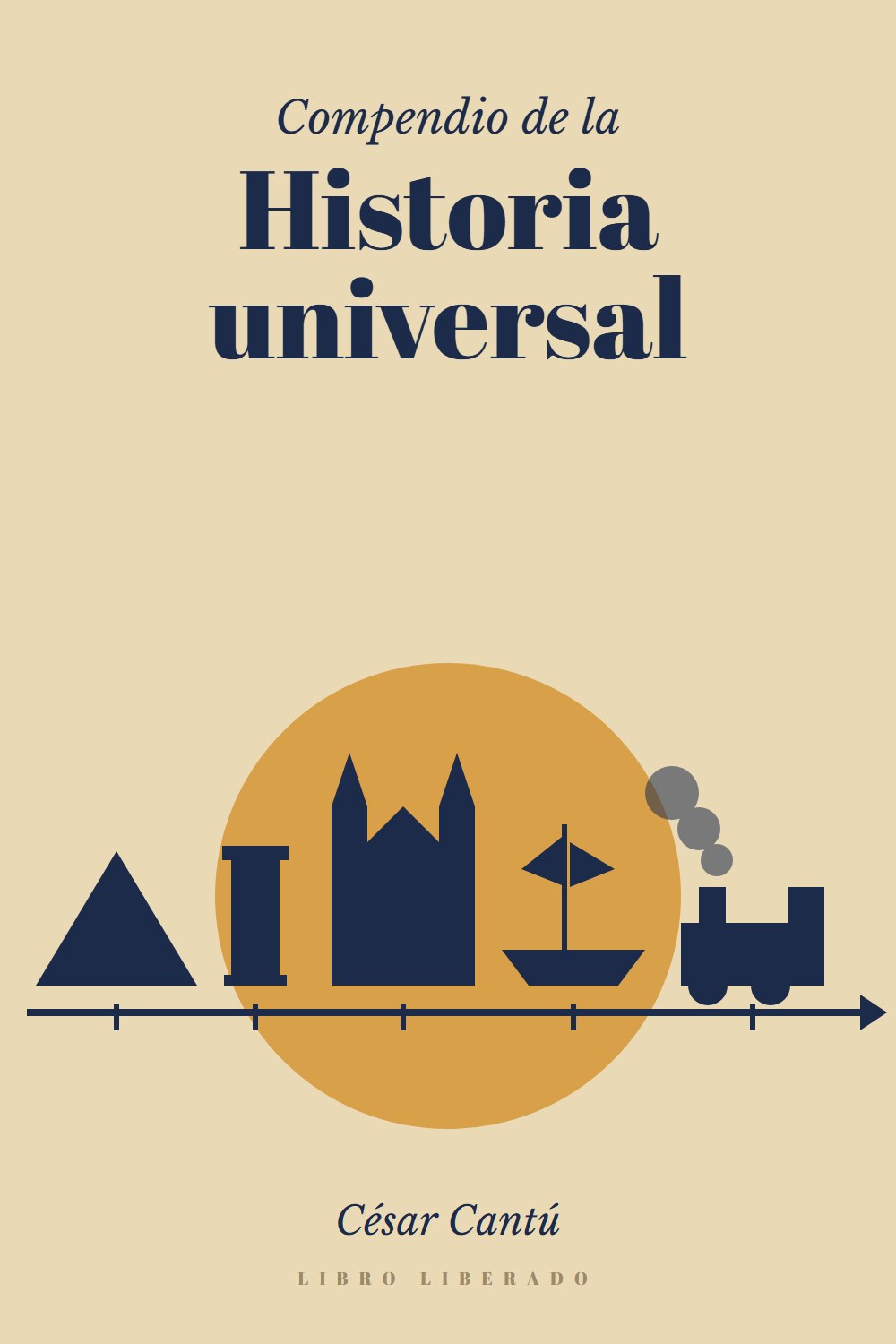 Portada de Compendio de la historia universal, de César Cantú
