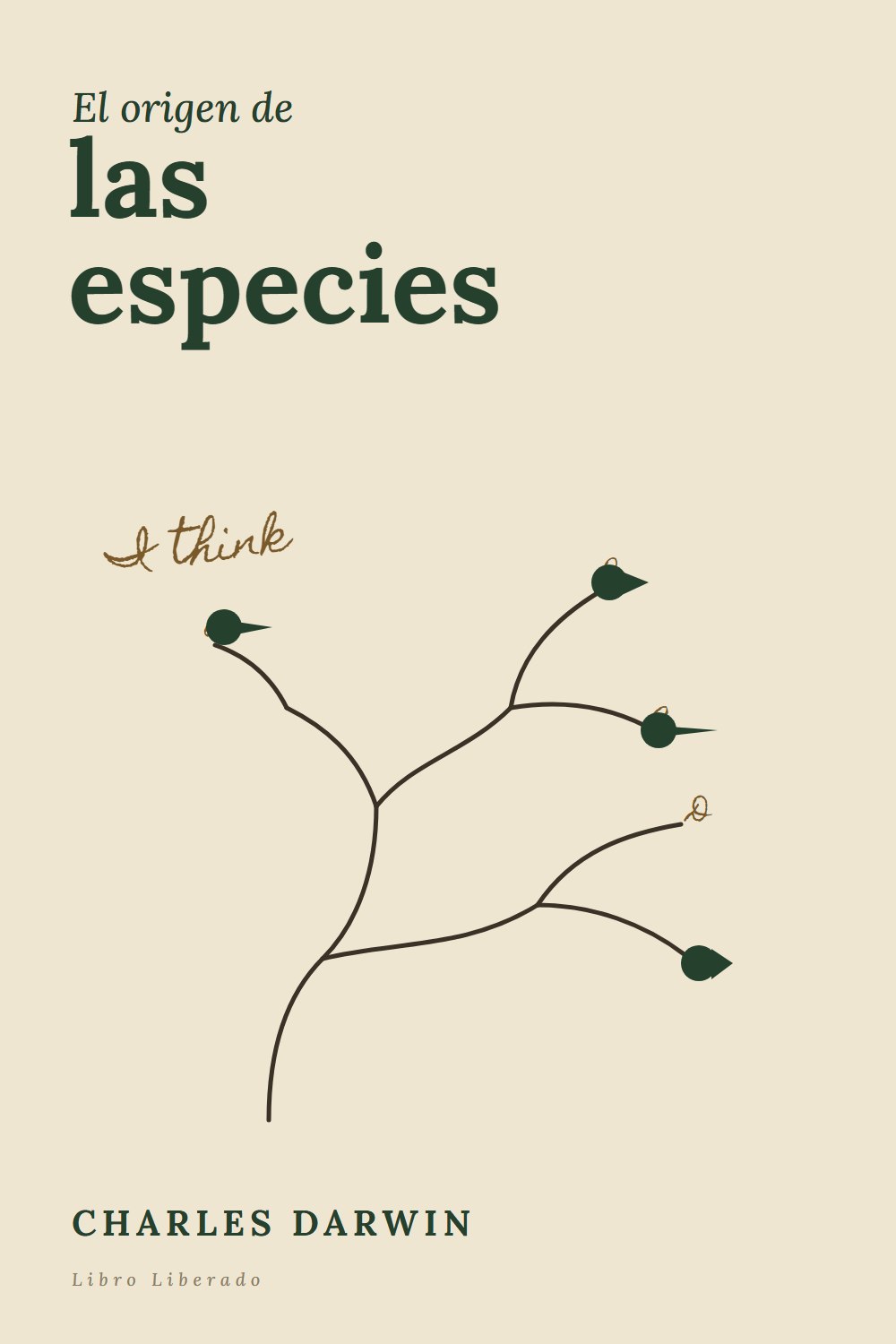 Portada de El origen de las especies, de Charles Darwin