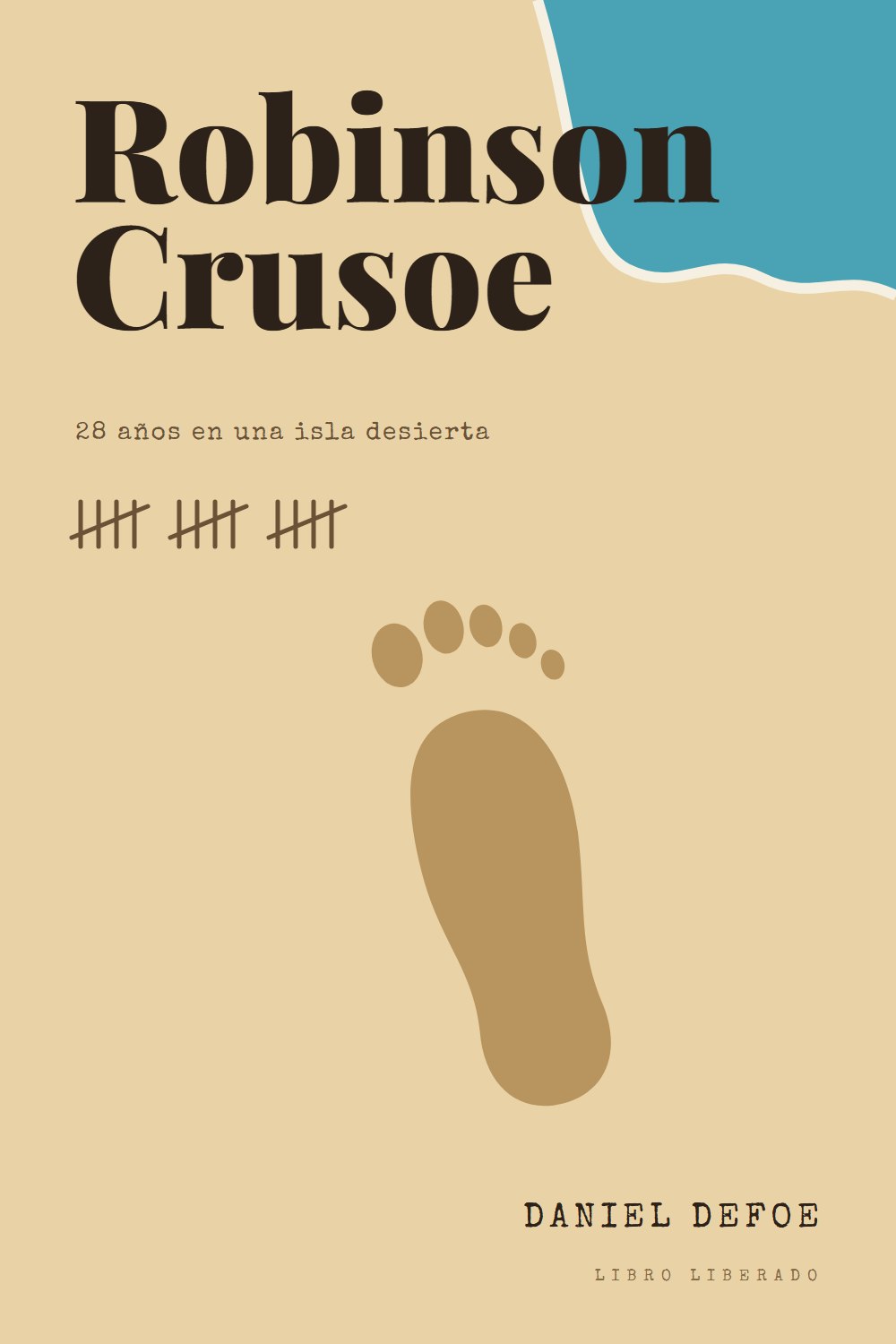 Portada de Robinson Crusoe, de Daniel Defoe