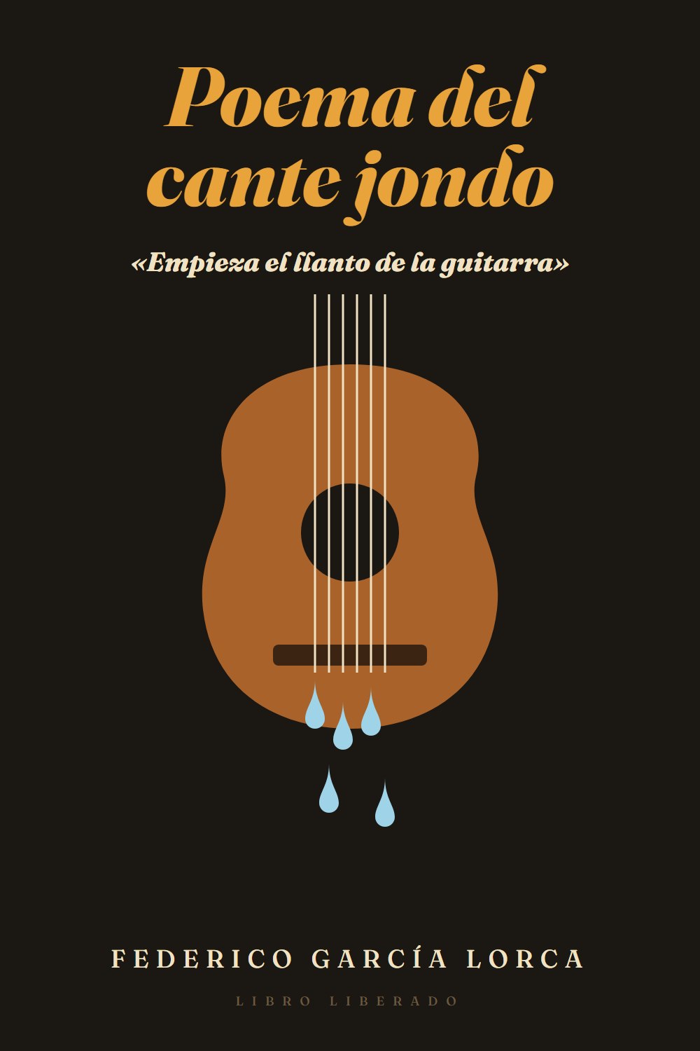 Portada de Poema del cante jondo, de Federico García Lorca