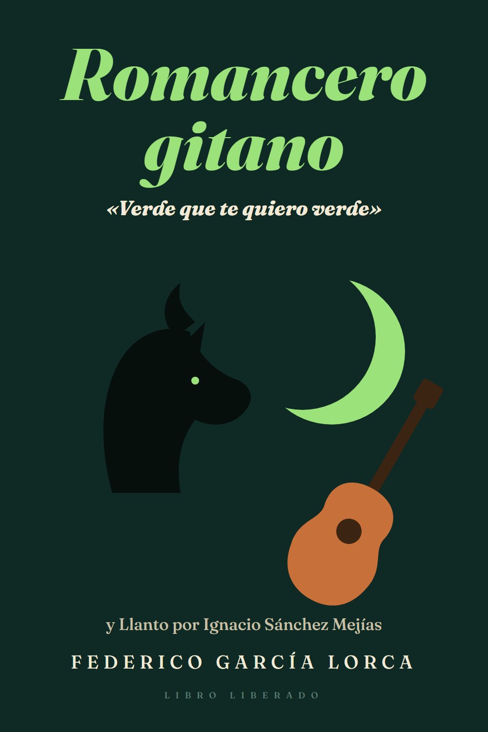Portada de Romancero gitano · Llanto por Ignacio Sánchez Mejías, de Federico García Lorca