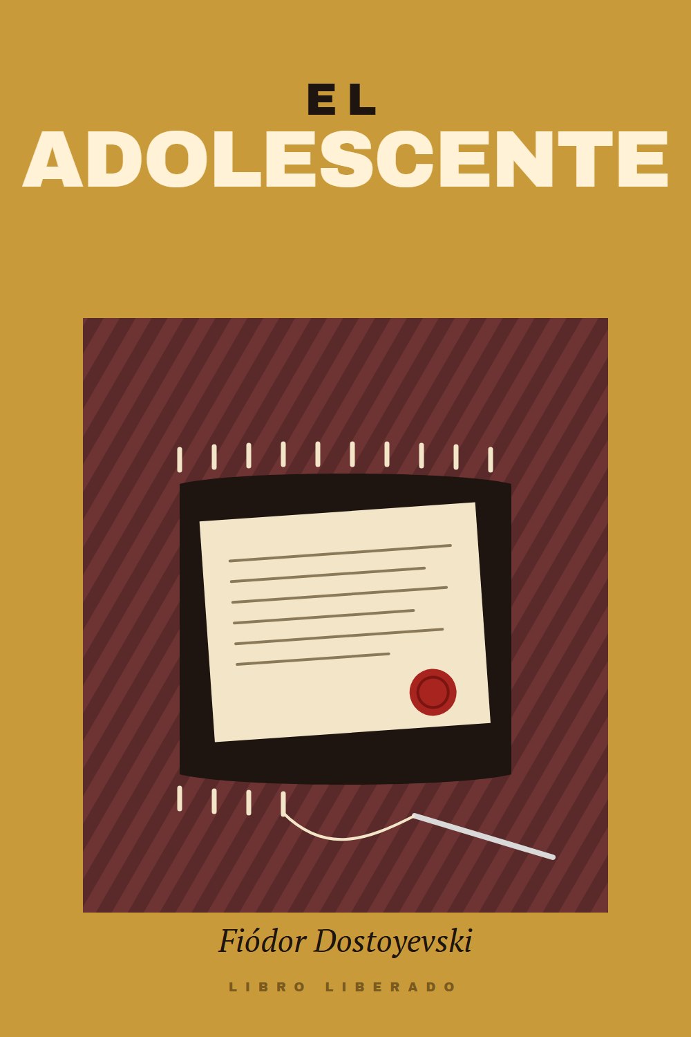 Portada de El adolescente, de Fiódor Dostoyevski