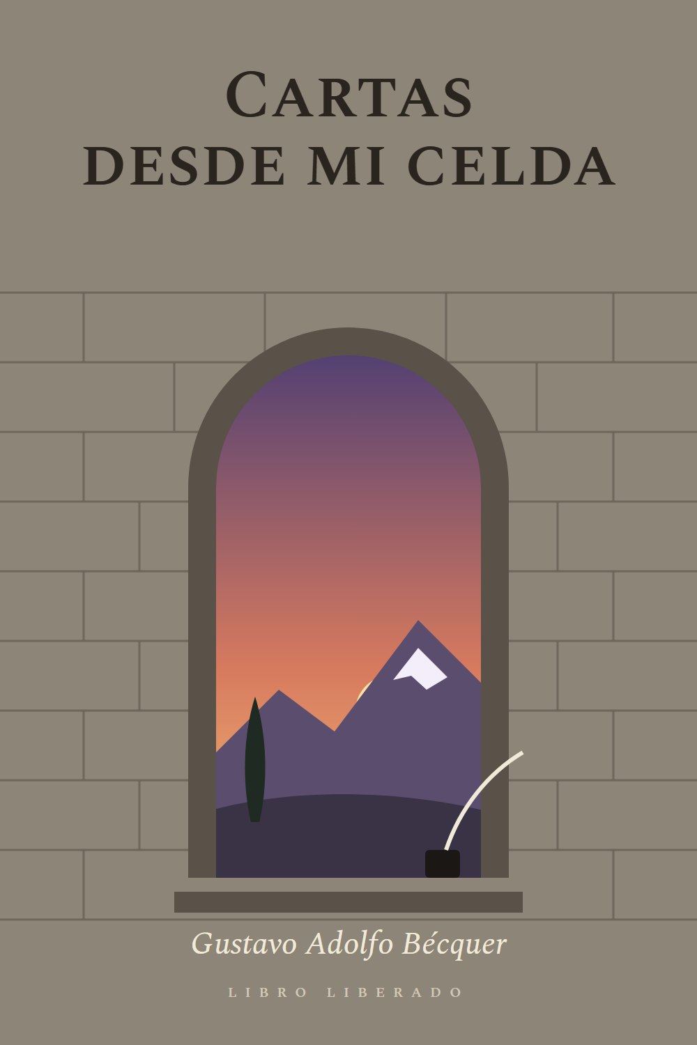 Portada de Cartas desde mi celda, de Gustavo Adolfo Bécquer