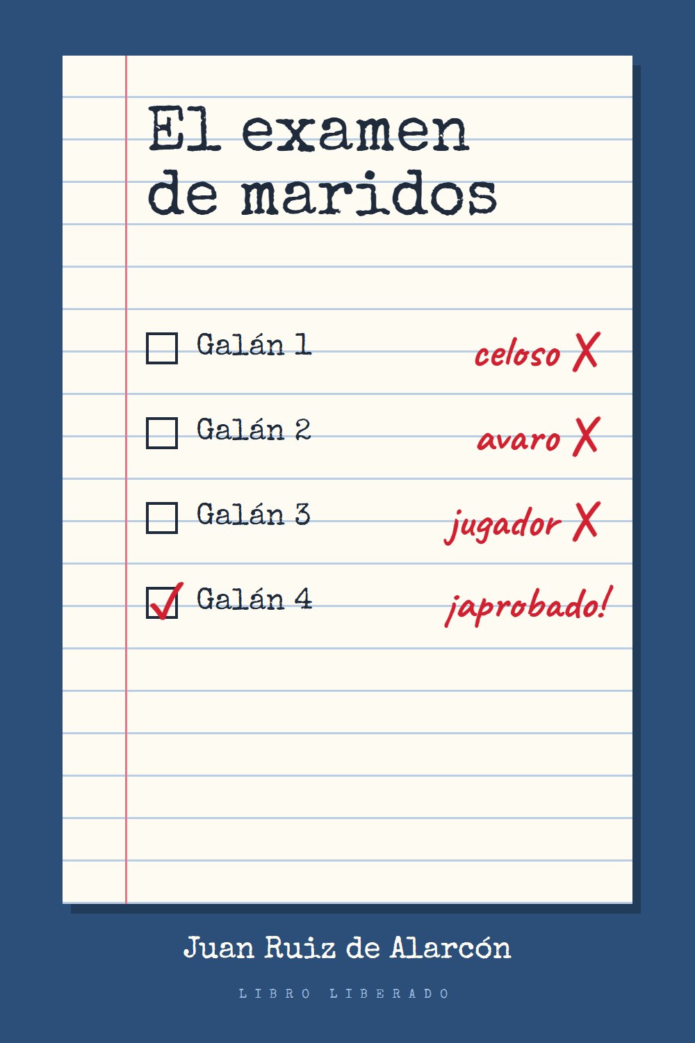 Portada de El examen de maridos, de Juan Ruiz de Alarcón