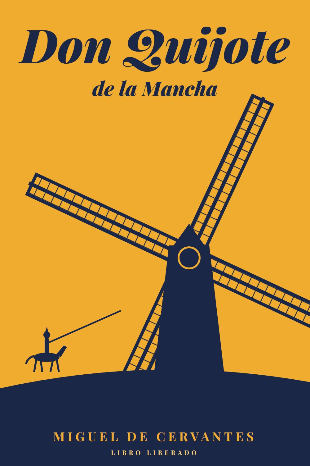 Portada de Don Quijote de la Mancha, de Miguel de Cervantes