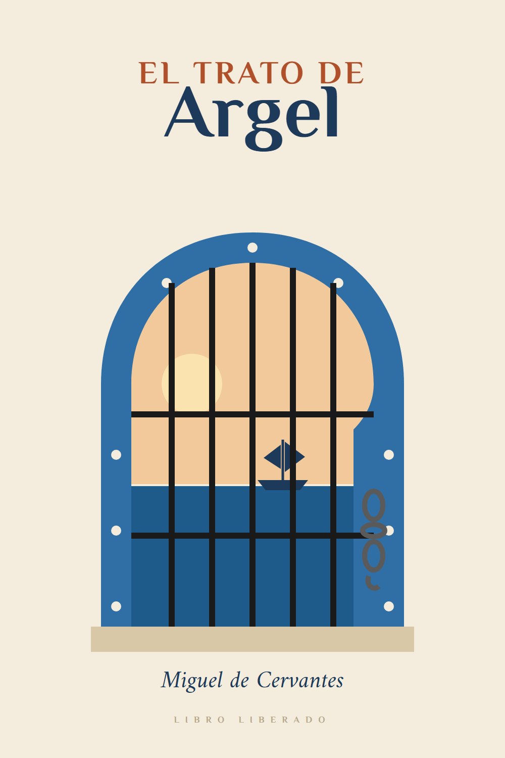 Portada de El trato de Argel, de Miguel de Cervantes
