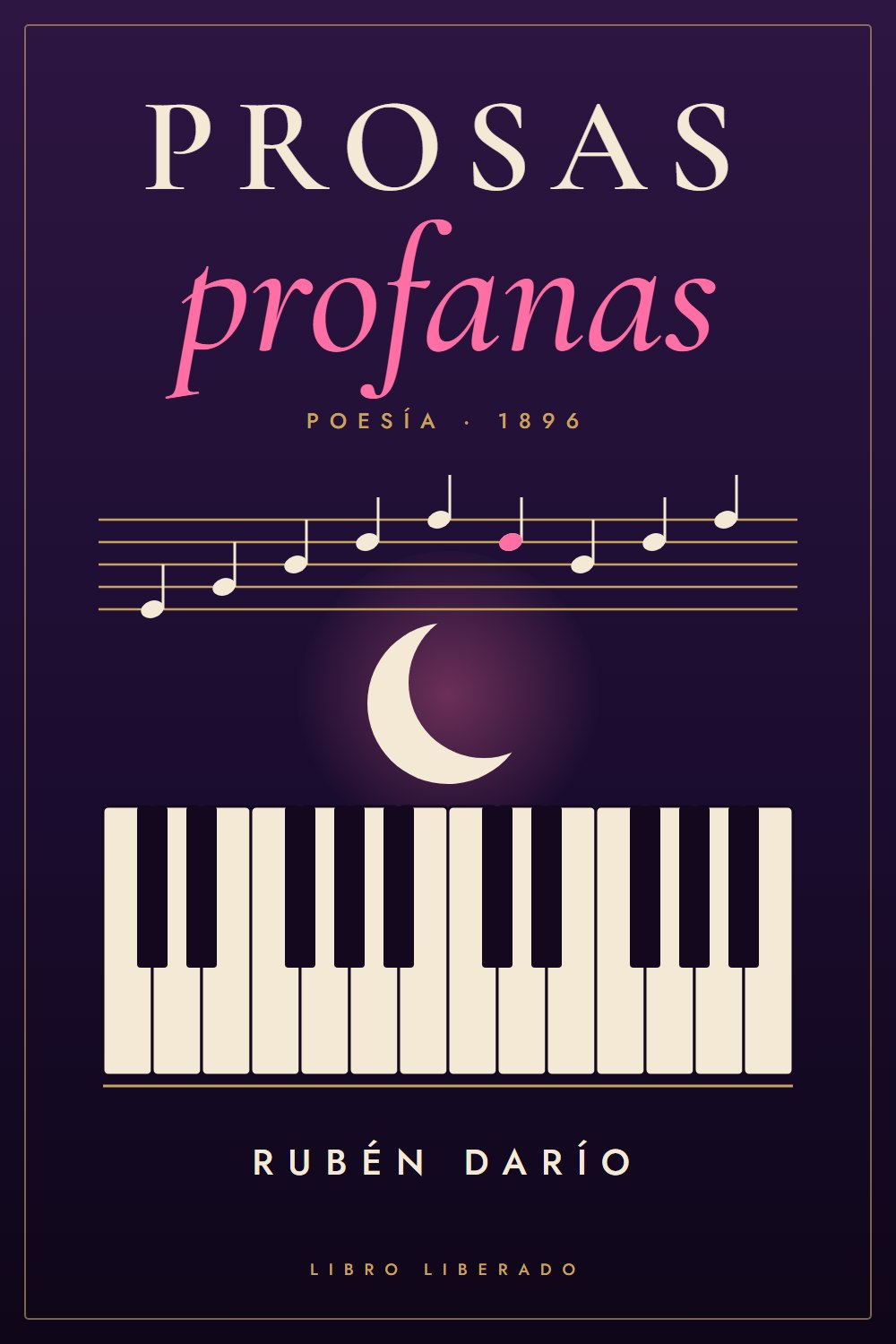 Portada de Prosas profanas, de Rubén Darío