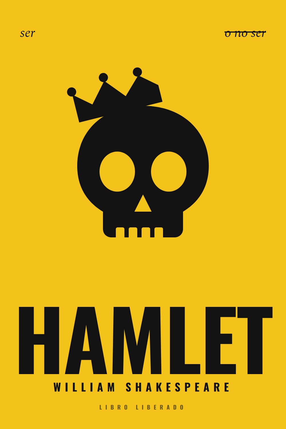 Portada de Hamlet, de William Shakespeare