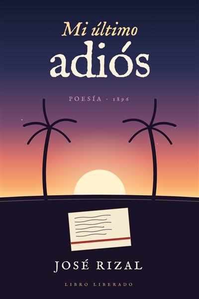 Portada de «Mi último adiós», de José Rizal